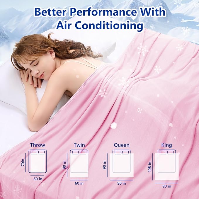 TOPCEE Cooling Blanketfor Night Sweats Absorbs Heat to Keep Adults, Children - Image 7