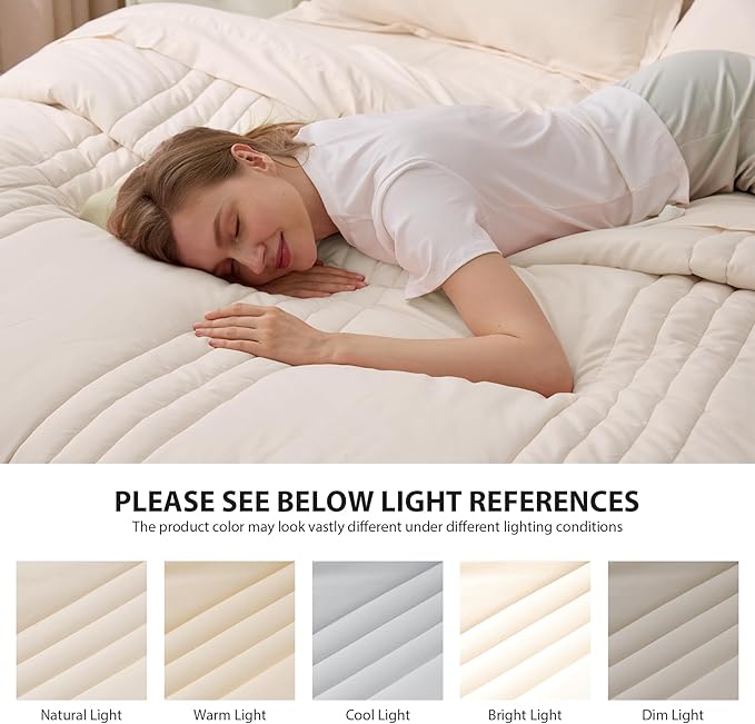 King Comforter Set Beige - Image 7