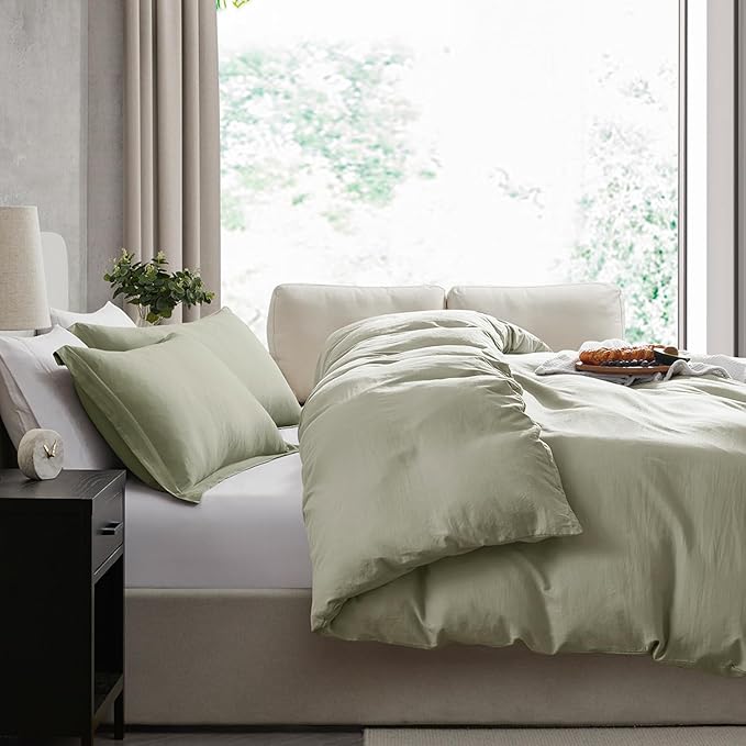 Nestl Light Sage Duvet Cover Full Size - Image 7