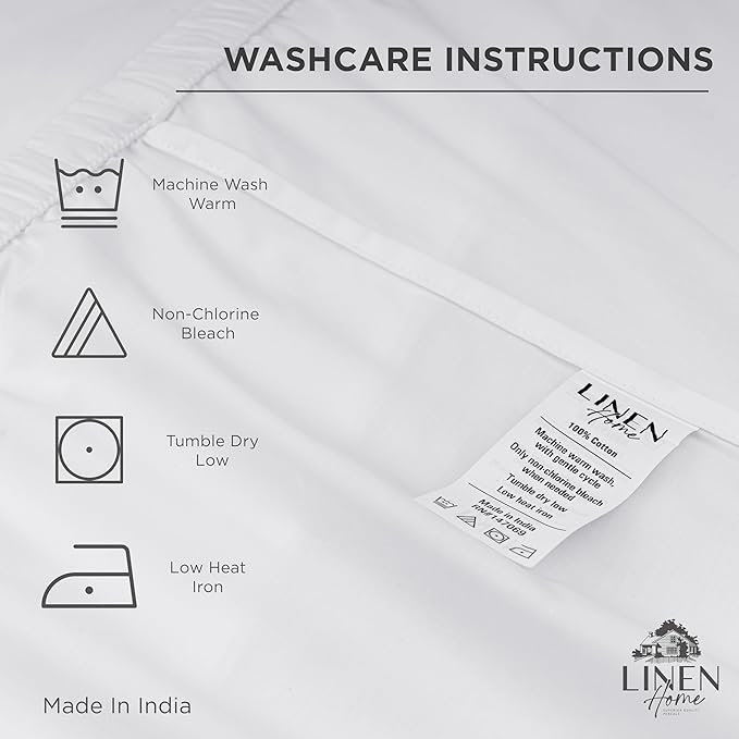 100% Cotton Percale Queen Fitted Sheet, Pastel Turk, 1 Deep Pocket Fitted Sheet - Image 4