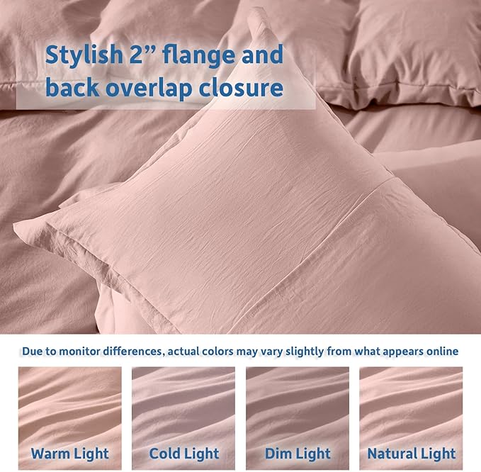 Nestl Blush Pink Duvet Cover King Size - Image 8