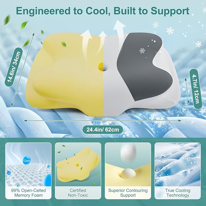 DONAMA Cervical Neck Pillow- Ergonomic Pillows - Image 2