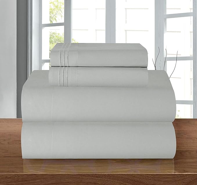 Elegant Comfort Luxury 1500 Premium Hotel Quality Microfiber 4-Piece Sheet Set by ELEGANTCOMFORT