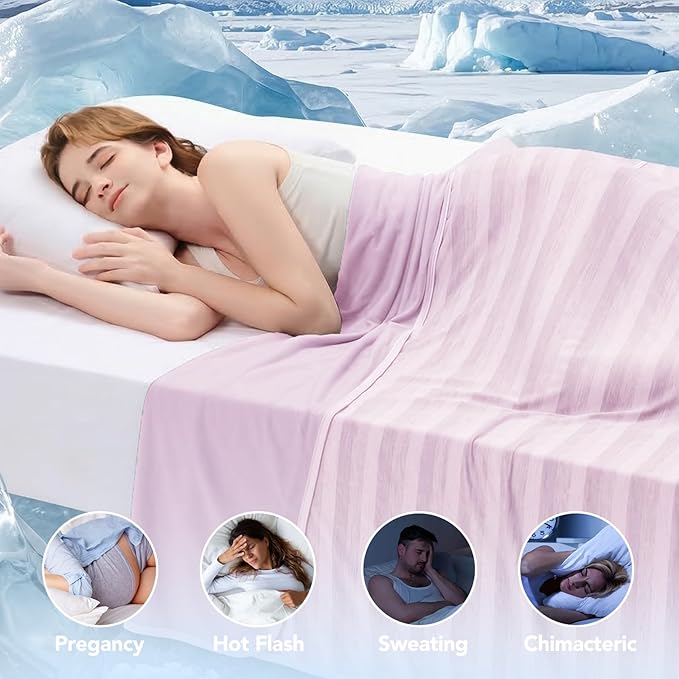 GOHERO Cooling Blanket Throw- 50"x60" Summer Cooling Throw Blanket - Image 4