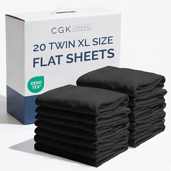 Twin XL Size Flat Sheets by CGKUnlimited