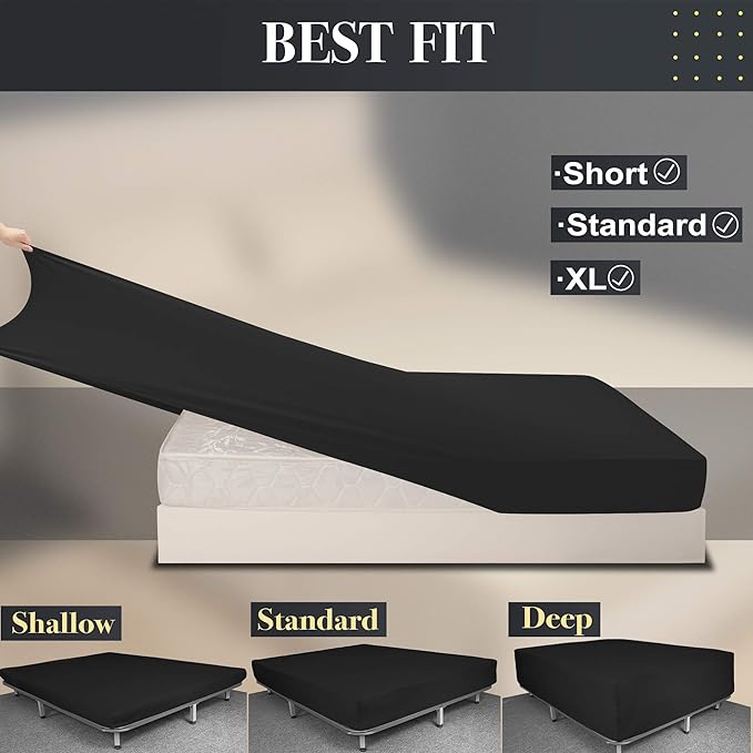Soft Stretch Twin Fitted Sheet Only - Image 4