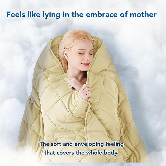 Topcee Weighted Blanket for Adults Twin Size Soft Cooling Heavy Blanket Sleeping - Image 4