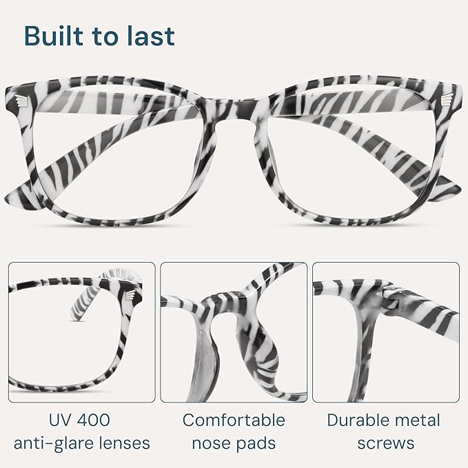 Gaoye Zebra Blue Light Glasses for Computer & Gaming - Image 6