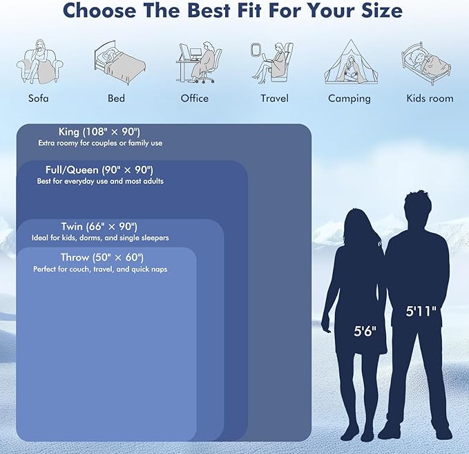 Elegear Cooling Blanket for Hot Sleepers, Double-Sided Arc-Chill® 3.0 Cooling - Image 7