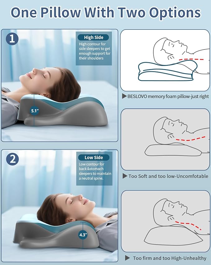 Cervical Neck Pillow for Pain Relief - Image 5