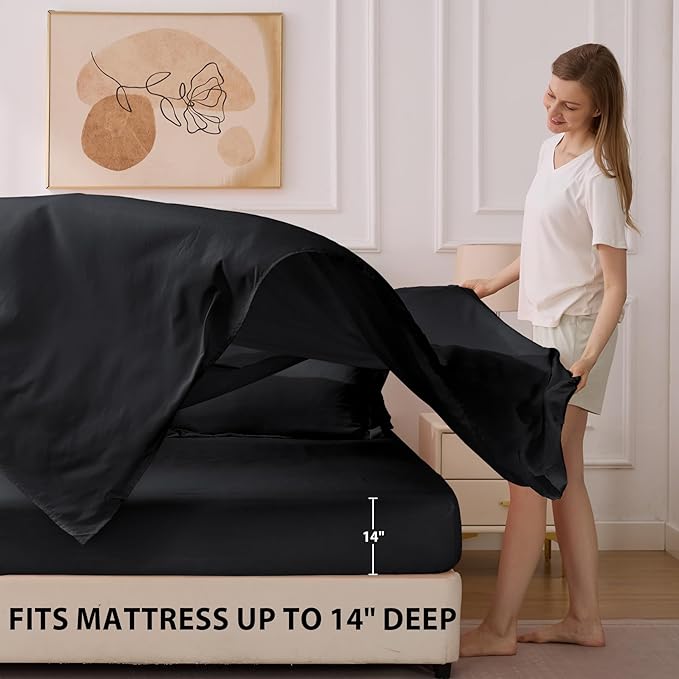 Full Comforter Set Black - Image 7
