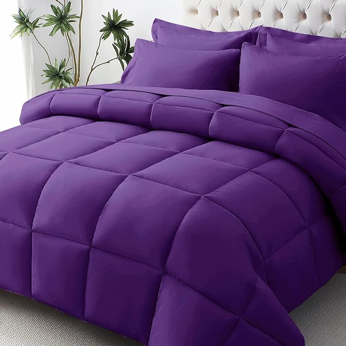 JOLLYVOGUE California King Comforter Set, Ultra-Soft Bed in a Bag Cal King Size by JOLLYVOGUE