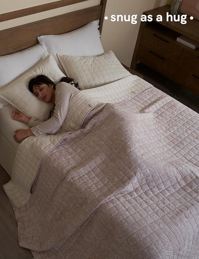YnM 17lbs Weighted Blanket for Adults, Linen Heavy Bed Throw Blanket - Image 3