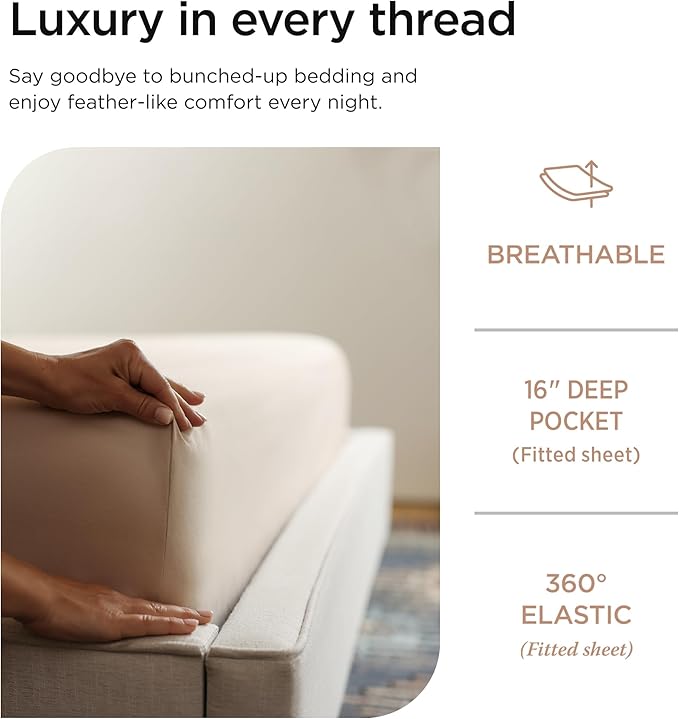 Threadmill Luxury 800 Thread Count King 100% Cotton Sheets - Image 5