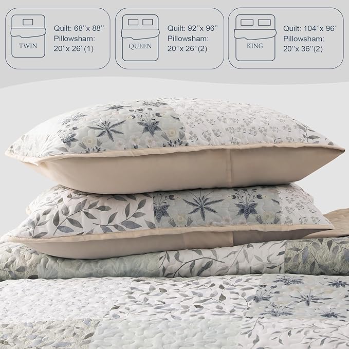 Exclusivo Mezcla Reversible Boho Quilts Queen Size - Image 6