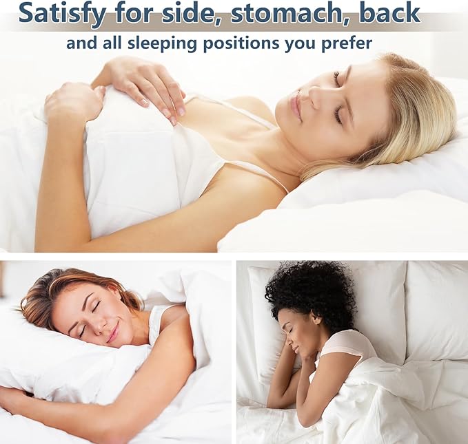 CozyLux Pillows Standard Size Set of 1, Hotel Quality Bed Pillows - Image 6