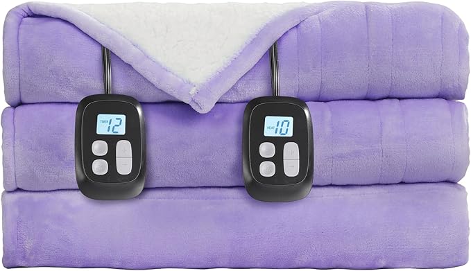 LaffyLo Electric Heated Blanket King Size 90 x 100, Dual Control, Fast Heating - Image 6