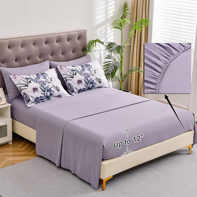 Luxudecor Floral Comforter Set Queen Size 7 Piece, Elegant Floral Comforter - Image 5