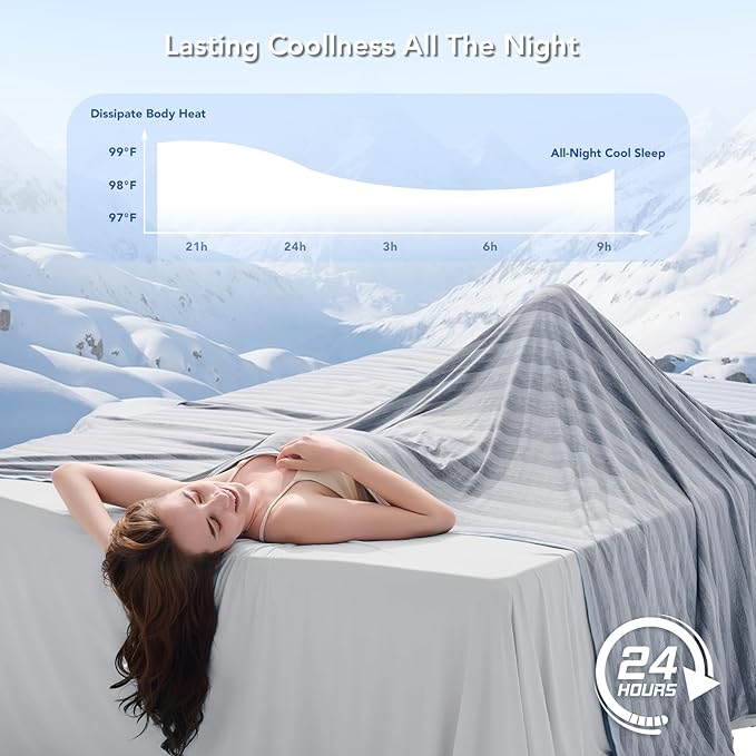 GOHERO Cooling Blanket King Size- 100"x90" Summer Cooling Throw Blanket - Image 3