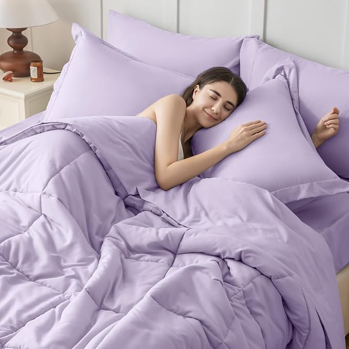 JOLLYVOGUE California King Comforter Set, Ultra-Soft Bed in a Bag Cal King Size - Image 7