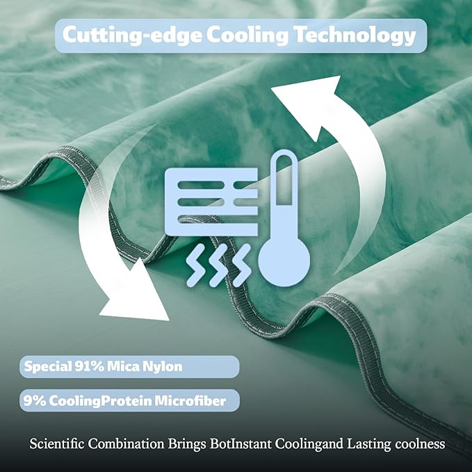 Cooling Blanket Twin Size for Hot Sleepers Ultra Lightweight & Breathable - Image 4