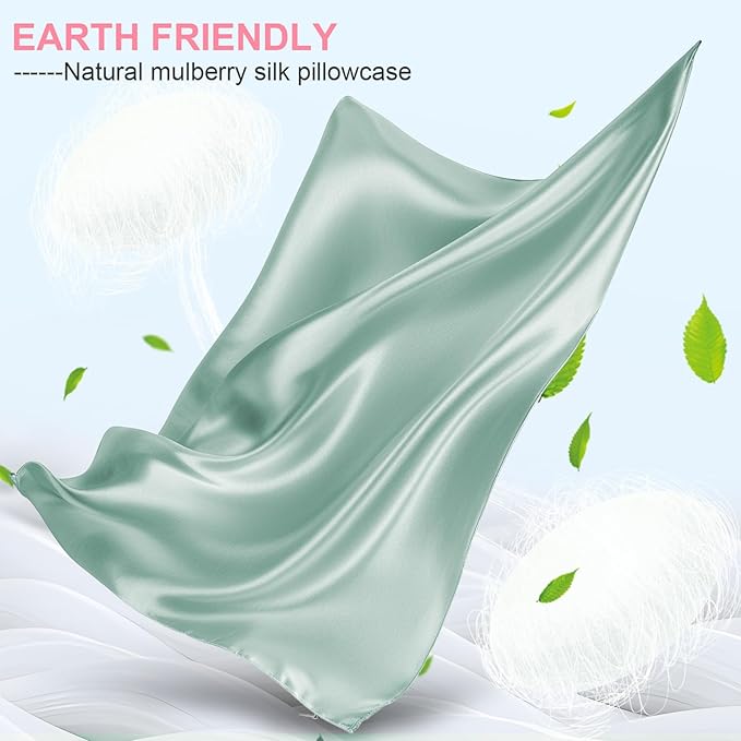 Silk Pillow Cases 2 Pack Queen Size - Image 2