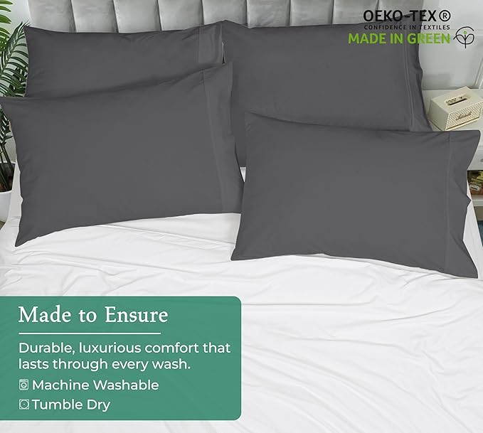 Royale Linens Queen Pillowcase Set of 2 - Image 8