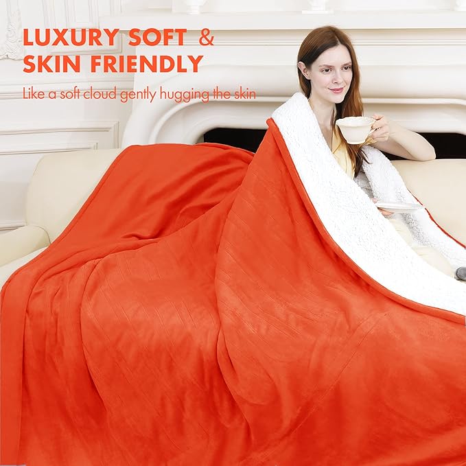 Heated Blanket Electric Throw 50" x 60" - Image 4
