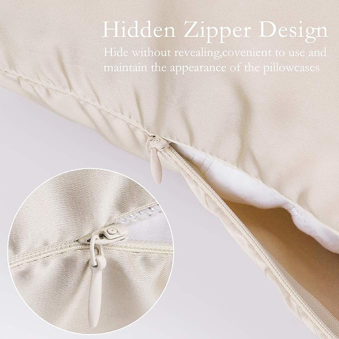 JOGJUE Silk Pillowcase for Hair and Skin 2 Pack 100% Mulberry Silk Bed - Image 4