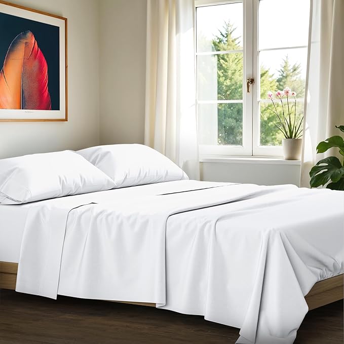 100% Egyptian Cotton Sheets California King Size by AshtonSheets