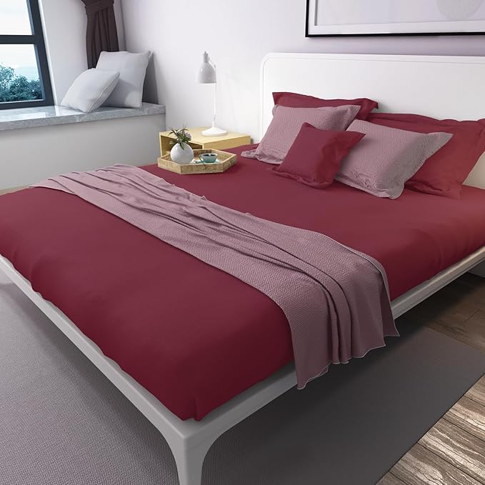 Lirex Flat Sheet, Full Size Extra Soft Brushed Microfiber Flat White Sheets - Image 5