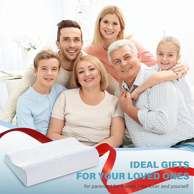 Cooling Pillows Queen Size Set of 2, Memory Foam Bed Pillows - Image 8