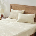 BEDELITE Velvet Fitted Sheet and Pillowcase Set, Luxury Soft Fuzzy Bottom Sheet by BEDELITE