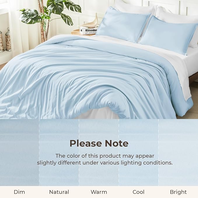 Litanika Twin XL Comforter Set Light Blue, 2 Pieces Extra Long Dorm Bedding Sets - Image 8