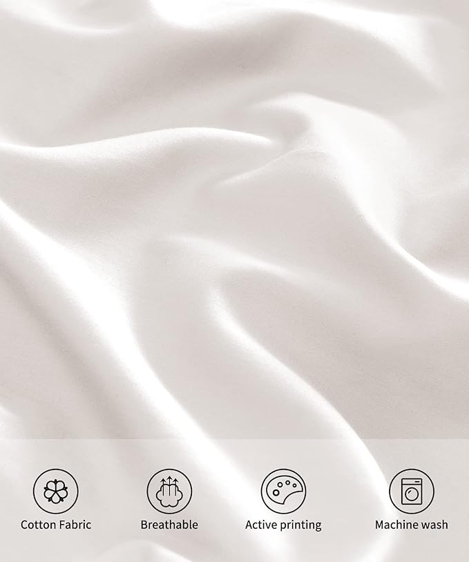 Warmstar Cotton Pillow Cases King Size Set of 2, 600 Thread Count Pillowcases - Image 3
