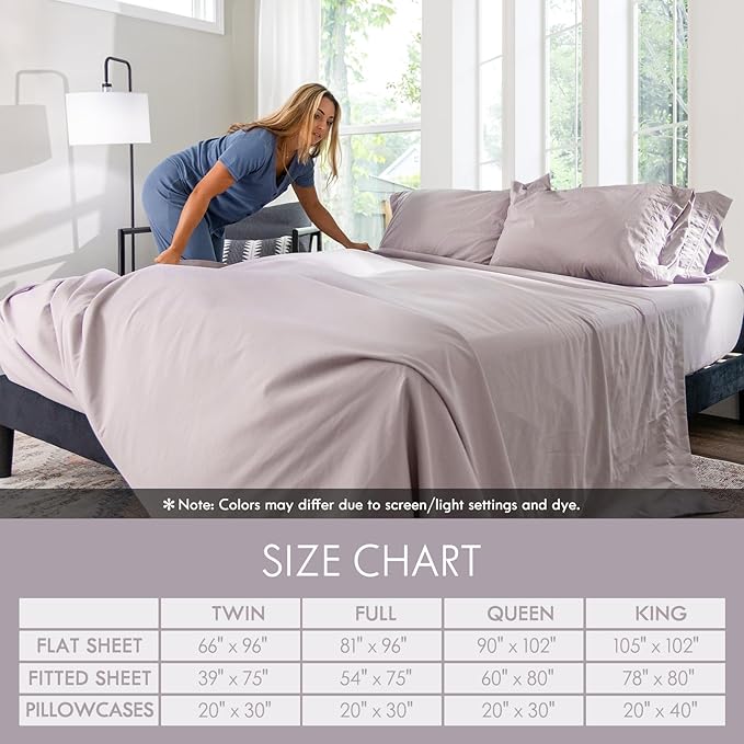 ClevaHome Full Size Sheet Set - Image 6