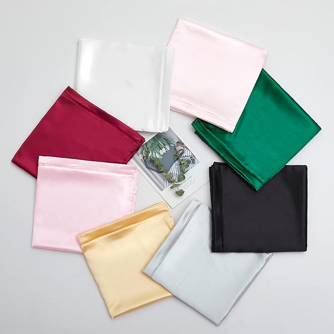 Satin Pillowcases with Zipper （20x30）, Queen Size Pillowcases Set of 2 - Image 7