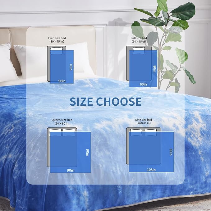Guohaoi Cooling Blanket for HotSleepers, Decortive Tie Dye, Absorbs Heat to - Image 5