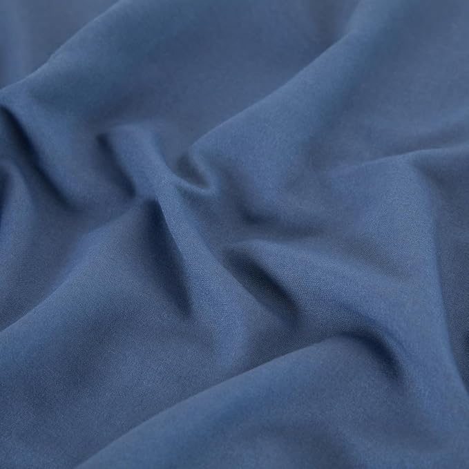 Twin Flat Sheet Only，66x96Inch Dark Blue - Image 6