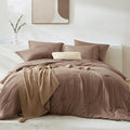 WRENSONGE King Size Comforter Sets, 7 Pieces Soft Brown Bed in a Bag King by WRENSONGE
