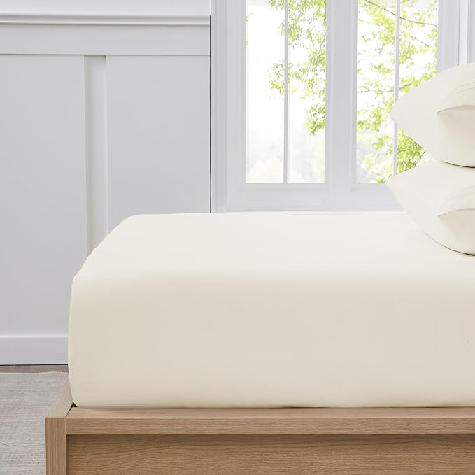 Twin XL Fitted Sheet Only with Full Elastic & Built in Corner Sheet Straps to - Image 3