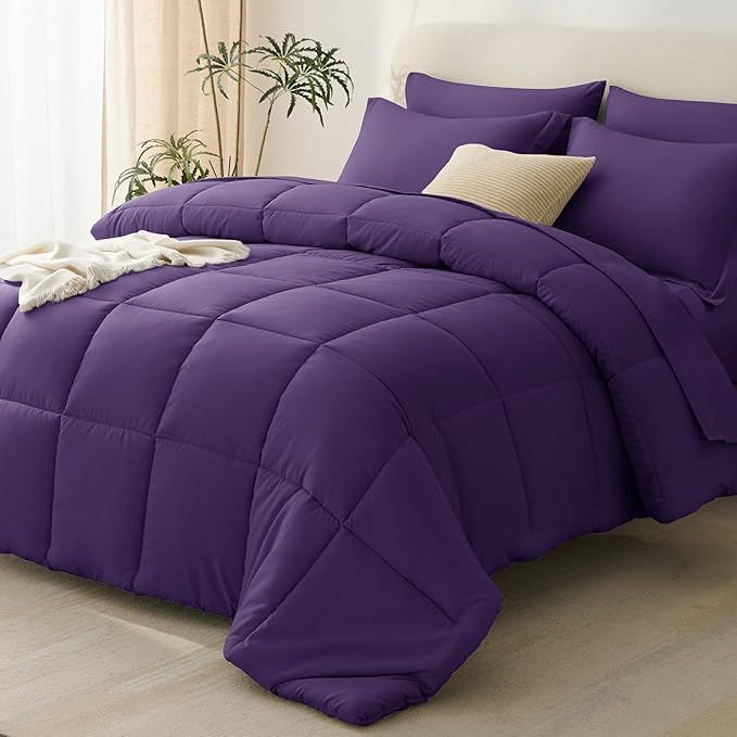 CozyLux Full Size Comforter Sets Purple by CozyLux