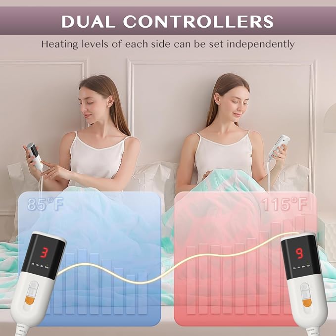 VENTIMI Electric Blanket Queen Size, Fast Heating Blanket - Image 4