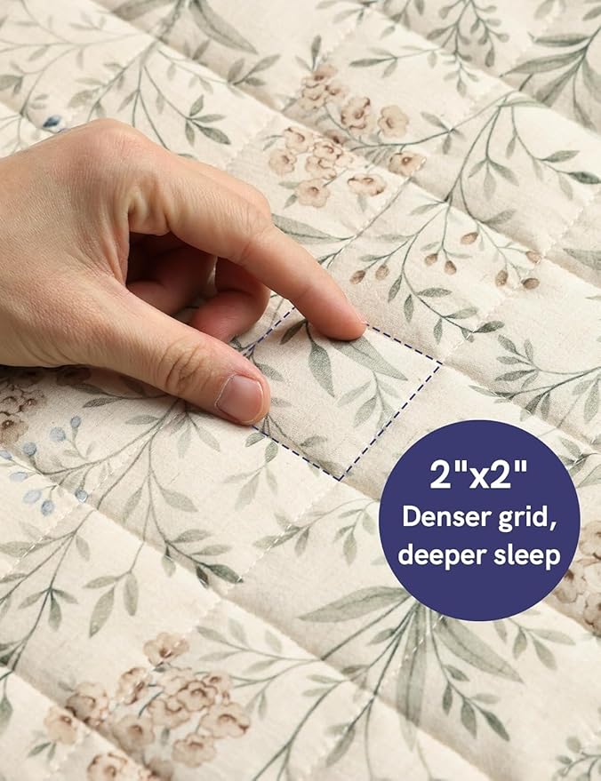 YnM 17lbs Weighted Blanket for Adults, Linen Heavy Bed Throw Blanket - Image 8