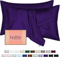 Silk Pillow Cases 2 Pack Standard Size by LYSHINSILKPILLOWCASES