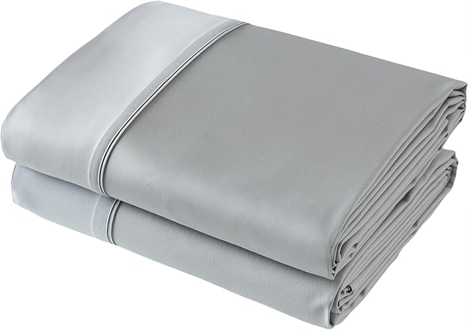 Flat Sheet Only 2 Pack, Full Size 400 Thread Count 100% Egyptian Cotton Flat by ShunjieHome