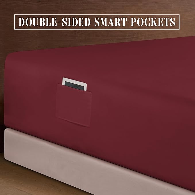 Elegant Comfort Luxurious 1500 Premium Hotel Quality Microfiber 4-Piece Sheet - Image 5