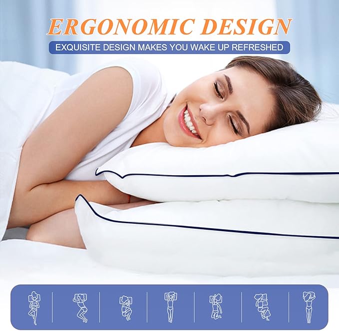 MZOIMZO Bed Pillows for Sleeping- Standard Size, Cooling Hotel Quality - Image 4