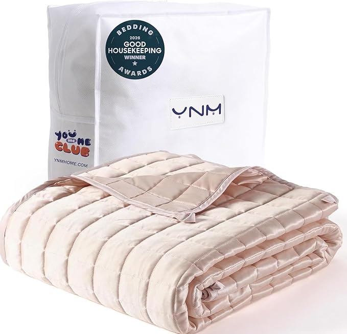 YnM Cooling Weighted Blanket for Adults, 15lbs Heavy Bed Throw Comforter by YNM