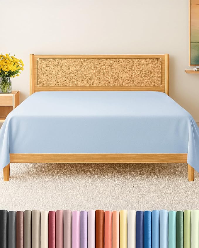 Cal King Size Flat Sheet by CGKUnlimited
